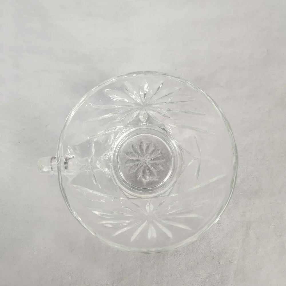 Vintage Anchor Hocking Prescut Sunburst Star of David Punch Cup Replacements